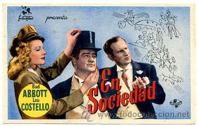 Cine: EN SOCIEDAD  , SENCILLO, ORIGINAL , PM10441