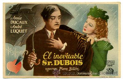 Cine: EL INEVITABLE SR. DUBOIS  , SENCILLO, ORIGINAL , PM10448