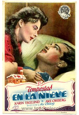Cinema: TEMPESTAD EN LA NIEVE  , SENCILLO, ORIGINAL , PM10468