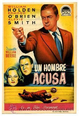 Cinema: UN HOMBRE ACUSA   , SENCILLO, ORIGINAL , PM10487