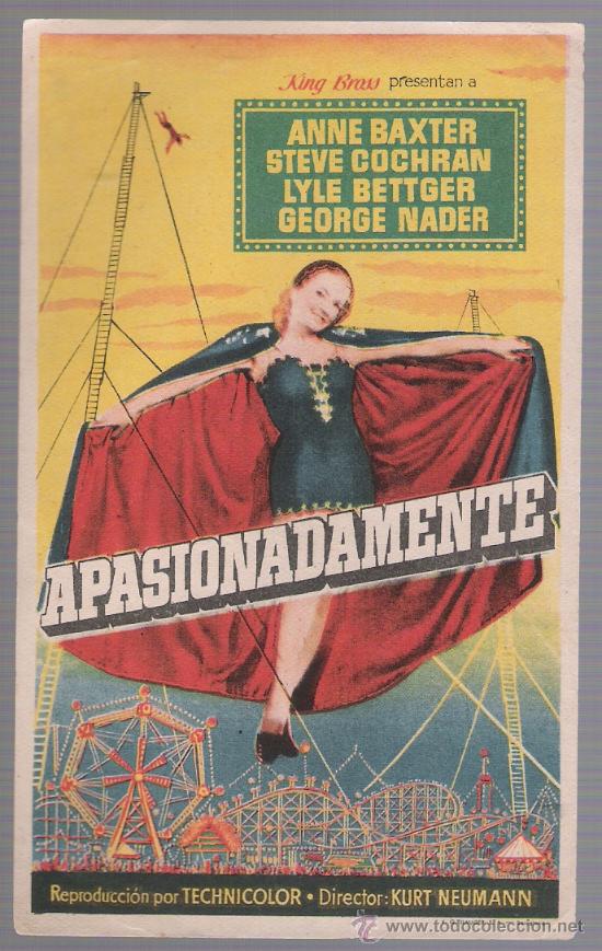 Cine: Apasionadamente. Programa sencillo. - Foto 1