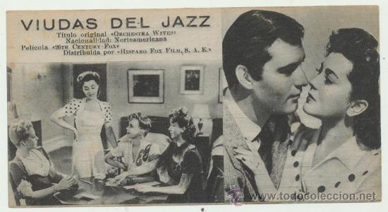 Cine: Viiudas del Jazz. Programa tarjeta de 20Th Century Fox. 170. - Foto 1