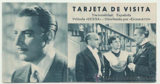 Cine: Tarjeta de visita. Programa ficha de Chamart&iacute;n. - Foto 1