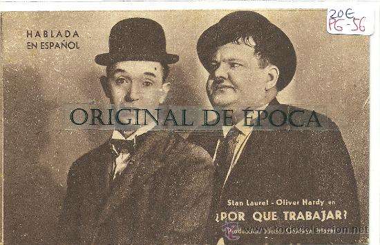 Cine: (PG-56)PROGRAMA DE CINE A&Ntilde;OS 30-&iquest;POR QUE TRABAJAR?