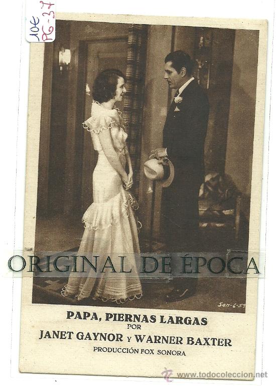Cine: (PG-37)PROGRAMA DE CINE A&Ntilde;OS 30 - PAPA,PIERNAS LARGAS