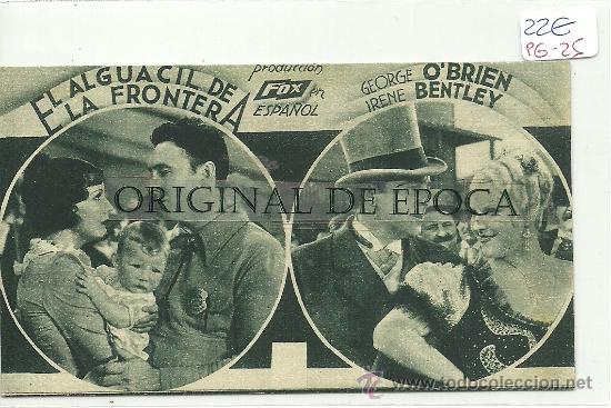 Cine: (PG-25)PROGRAMA DE CINE A&Ntilde;OS 30 - EL ALGUACIL DE LA FRONTERA - Foto 1