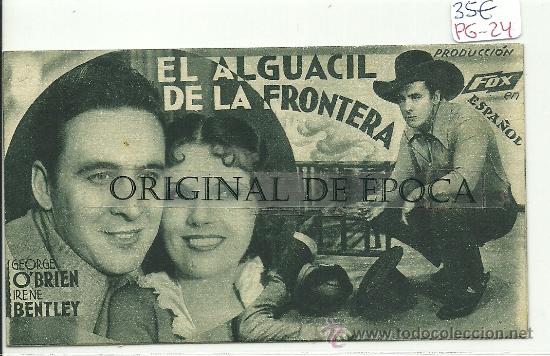 Cine: (PG-24)PROGRAMA DE CINE A&Ntilde;OS 30 - EL ALGUACIL DE LA FRONTERA - Foto 1