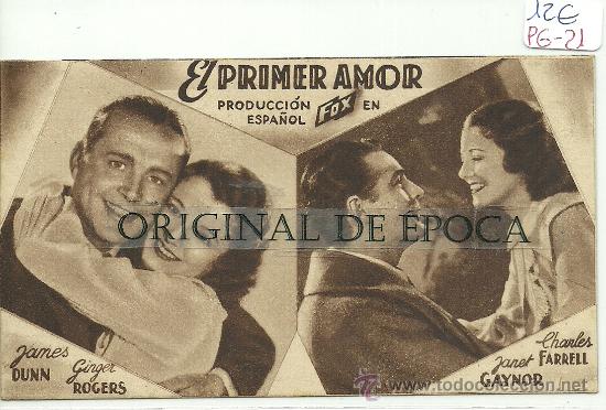 Cine: (PG-21)PROGRAMA DE CINE A&Ntilde;OS 30 - EL PRIMER AMOR - Foto 1