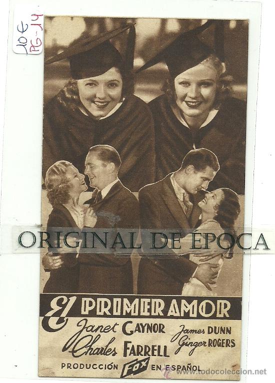 Cine: (PG-14)PROGRAMA DE CINE A&Ntilde;OS 30 - EL PRIMER AMOR - Foto 1