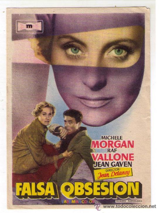 Foglietti di film di film antichi di cinema: Falsa obsesion