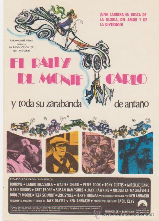Cine: El Rally de Monte Carlo. Sencillo de Paramount. &iexcl;IMPECABLE! - Foto 1