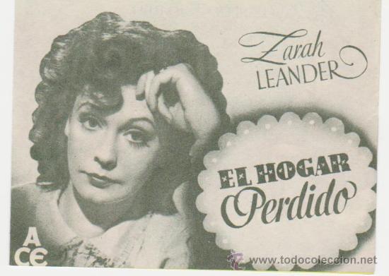 Cine: El Hogar Perdido. Doble de CEA. Cine Mar - Le&oacute;n 1945.   &iexcl;IMPECABLE! - Foto 1