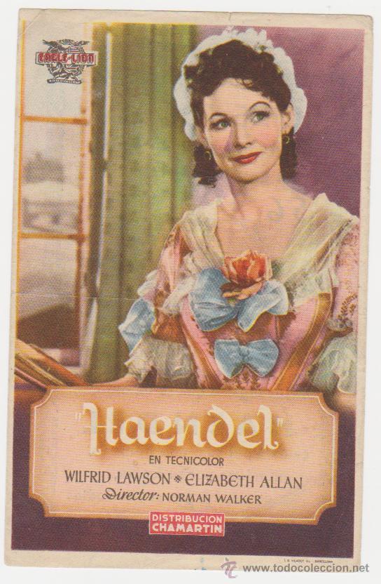 Cine: Haendel. Sencillo de Chamart&iacute;n.  Cine Florida. - Foto 1