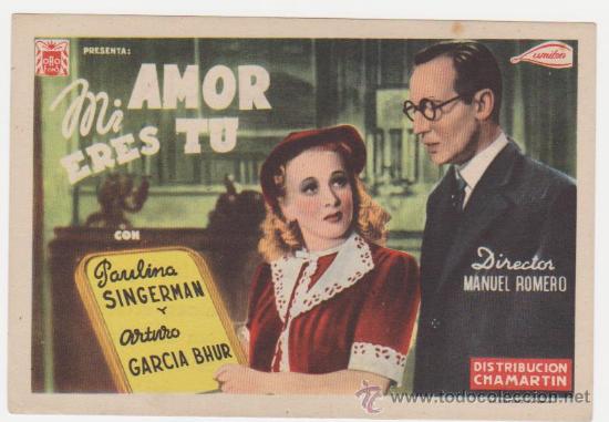 Cine: Mi Amor eres tu. Sencillo de Chamart&iacute;n. Palacio del Cine. - Foto 1