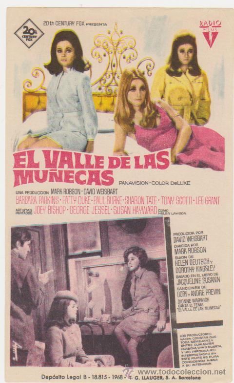 Cine: El Valle de las Mu&ntilde;ecas. Sencillo de 20Th Century fox. - Foto 1