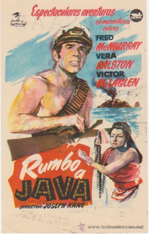 Cine: Rumbo a Java. Sencillo de Cepicsa.  Cine Kursaal. - Foto 1