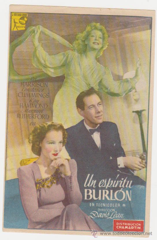 Cine: Un esp&iacute;ritu burl&oacute;n. Sencillo de Chamart&iacute;n. - Foto 1