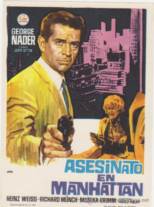 Cine: Asesinato en Manhattan. Sencillo de CEA.  &iexcl;IMPECABLE! - Foto 1