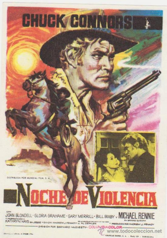 Cine: Noche de violencia. Sencillo de Columbia. - Foto 1