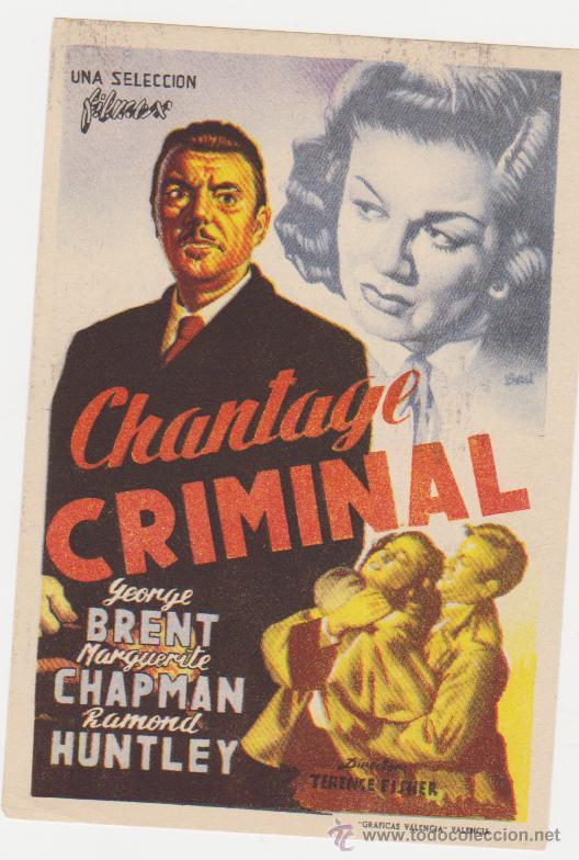 Cine: Chantage Criminal. Sencillo de Filmax. - Foto 1