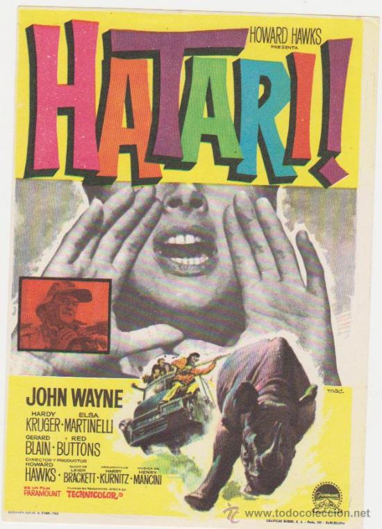 Cine: Hatari. Sencillo de Paramount. - Foto 1