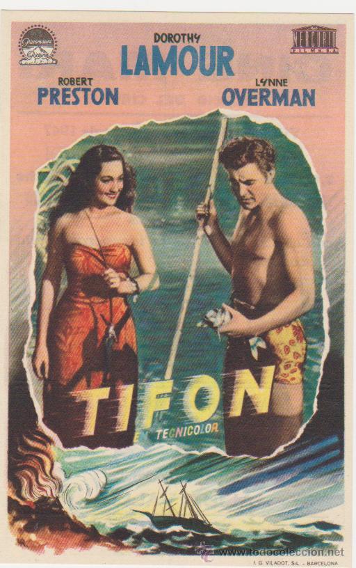 Cine: Tif&oacute;n. Sencillo de Paramount.  Cine Mari - Le&oacute;n  1947.  &iexcl;IMPECABLE1 - Foto 1