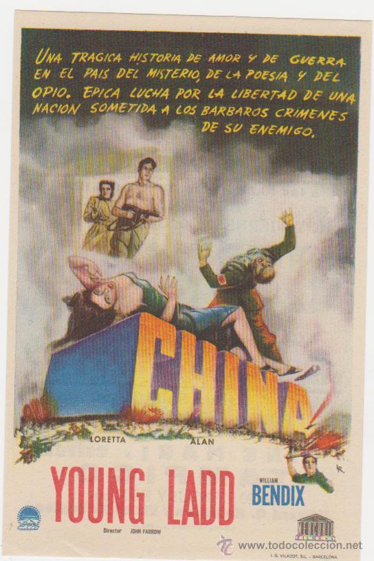 Cine: China. Sencillo de Paramount. Cine Mari - Le&oacute;n  1946.  &iexcl;IMPECABLE! - Foto 1