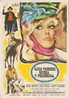 Cine: OJOS VERDES, RUBIA Y PELIGROSA - Foto 1