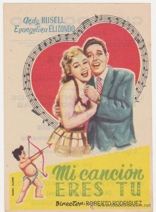 Cine: Mi canci&oacute;n eres tu. Programa sencillo. Cine Dorado - Zaragoza 1958. - Foto 1