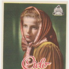 Cine: CIELO SOBRE EL PANTANO. SENCILLO DE CICOSA. CINE MARI - LEÓN 1951. ¡IMPECABLE!. Lote 28284509