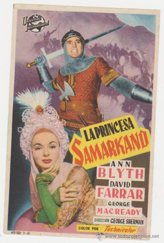 Cine: La Princesa Samarkand. Sencillo de Universal International. - Foto 1