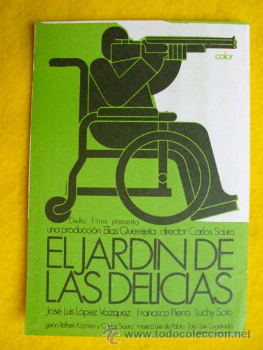 Kino: EL JARD&Iacute;N DE LAS DELICIAS. Jos&eacute; Luis L&oacute;pez V&aacute;zquez, Francisco Pierr&aacute;, Luchy Soto, &hellip;dir Carlos Saura