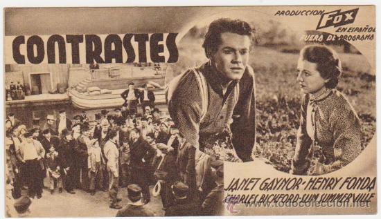 Cine: Contrastes. Tarjeta de Fox. - Foto 1