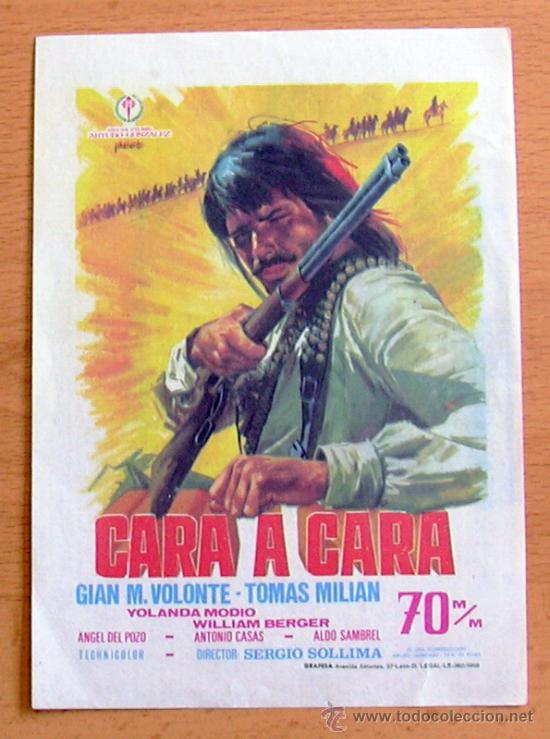 Cine: Cara a cara - Con Gian M. Volonte y Tom&aacute;s Milian - Foto 1