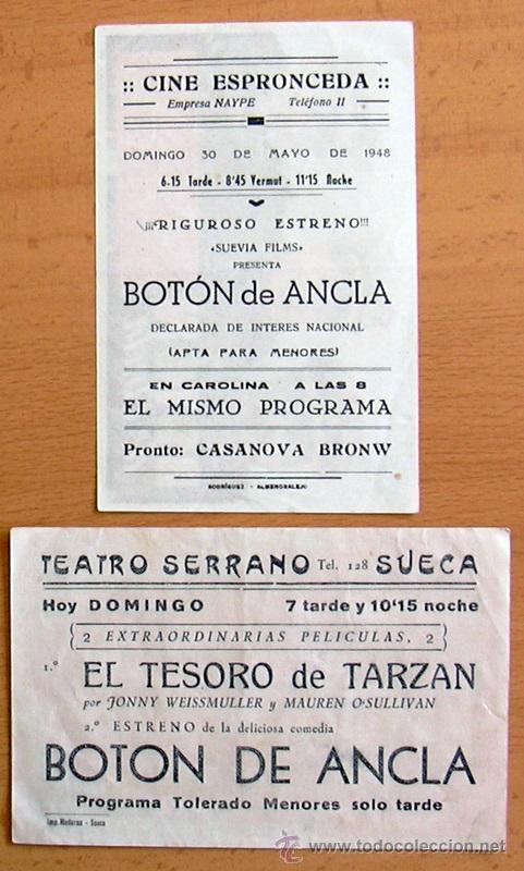 Cine: Bot&oacute;n de ancla - Jorge Mistral - 2 programas diferentes - Con publicidad - Foto 2