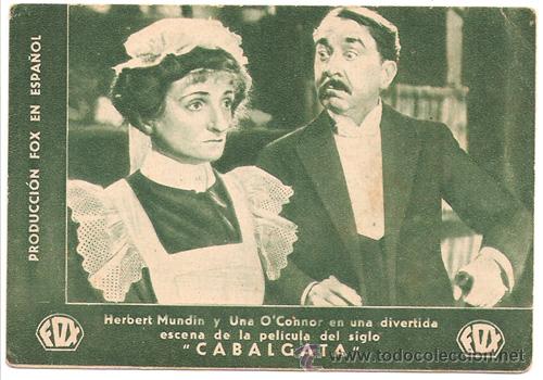 Cine: PTCC 326 CABALGATA PROGRAMA TARJETA FOX OSCAR MEJOR PELICULA B3 - Foto 1