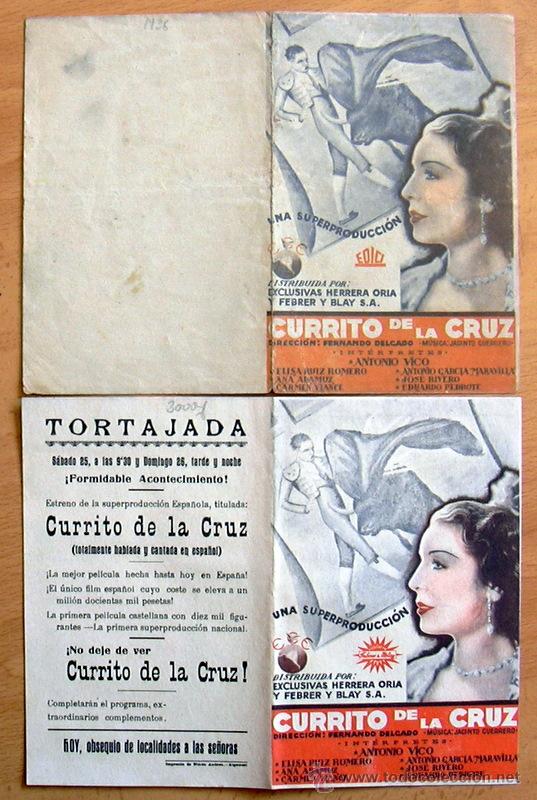 Cine: Currito de la Cruz - dos programas con diferente distribuidora - Con publicidad - Foto 1