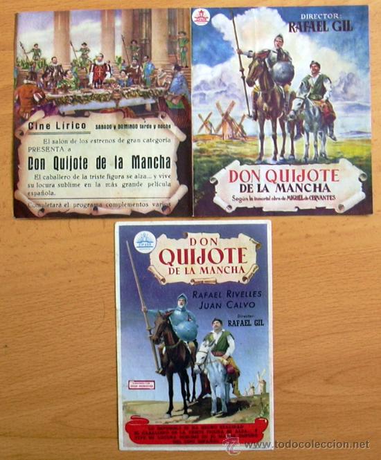 Cine: Don Quijote de la Mancha - dos programas diferentes - Con publicidad - Foto 1