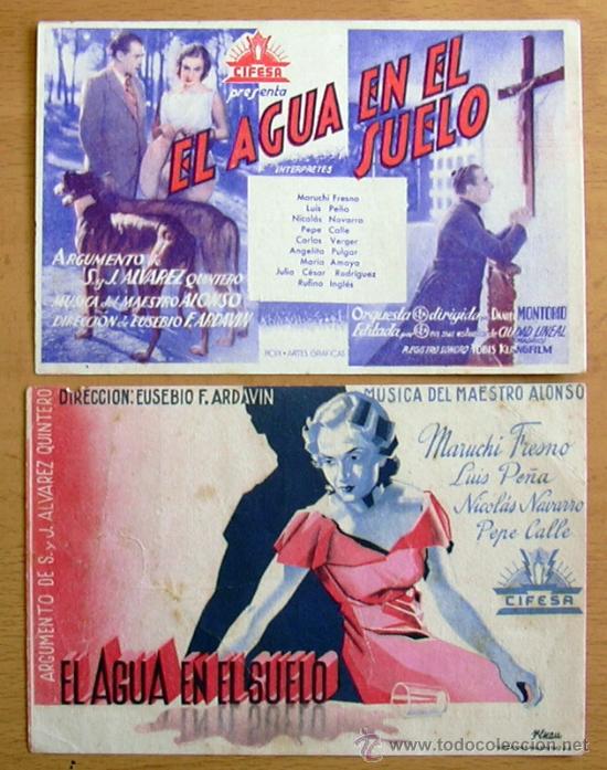 Cine: El agua en el suelo - dos programas diferentes - Con publicidad - Foto 1