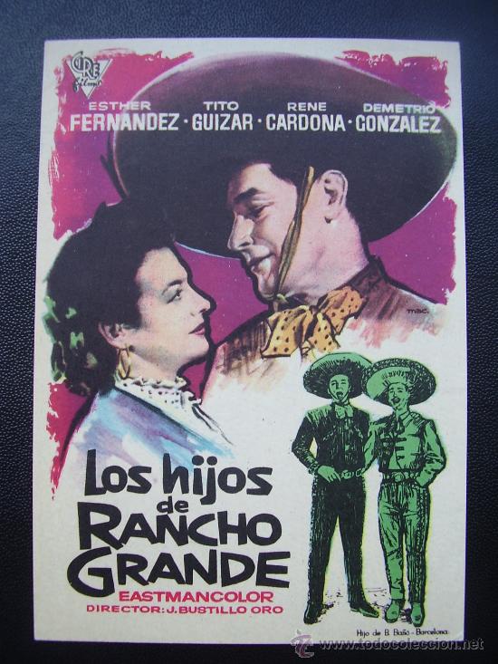 Cine: LOS HIJOS DE RANCHO GRANDE - Foto 1