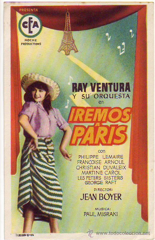 Cine: iremos a paris - ray ventura - Foto 1