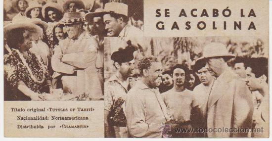 Cine: Se acab&oacute; la gasolina. Programa tarjeta de Chamart&iacute;n. - Foto 1