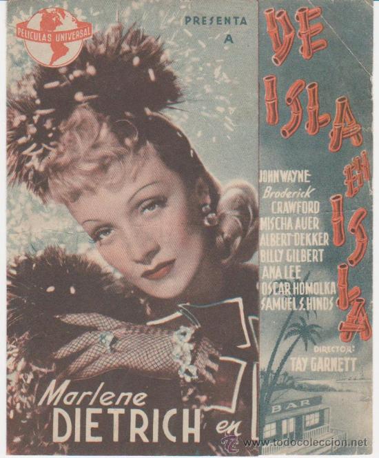 Cine: De isla en isla. Doble de Universal. - Foto 1