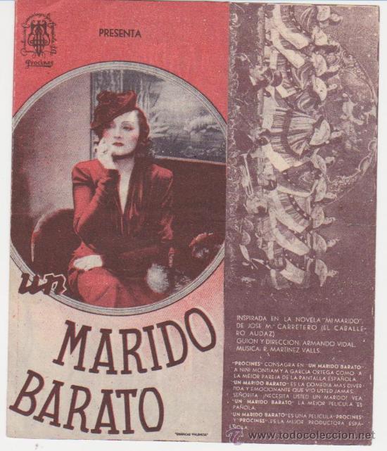 Cine: Un marido barato. Doble de Procines. - Foto 1