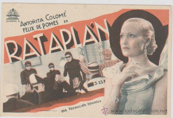 Cine: Ratapl&aacute;n. Sencillo de Cifesa. - Foto 1