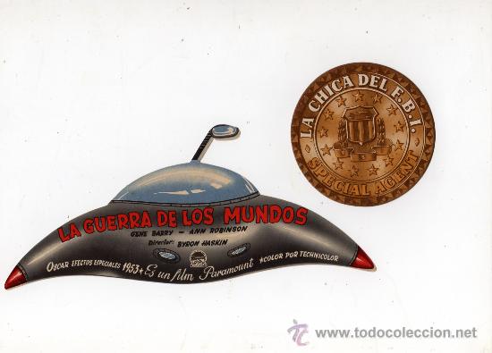  Flyers Publicitaires de films Anciens: lote de dos programas troquelados