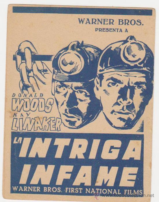 Cine: La intriga infame. Doble de WB. - Foto 1
