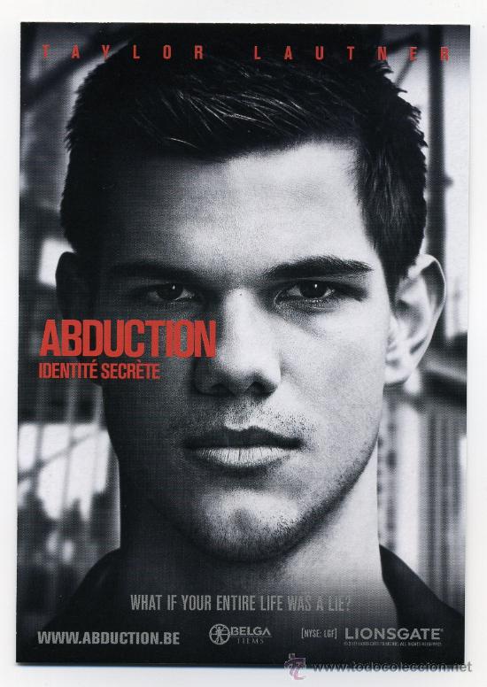 Cine: ABDUCTION, con Taylor Lautner. POSTAL. - Foto 1