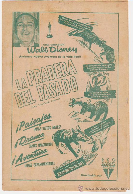 Cine: La Pradera del Pasado (La Pradera) Doble de RKO Radio (23x30) Teatro Cuba - La Habana. - Foto 1 - 28710097