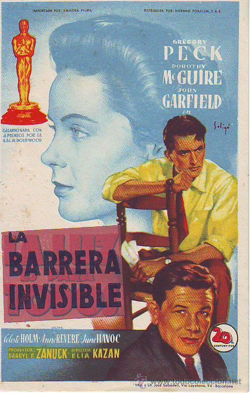 Cine: la barrera invisible - gregory peck - Foto 1